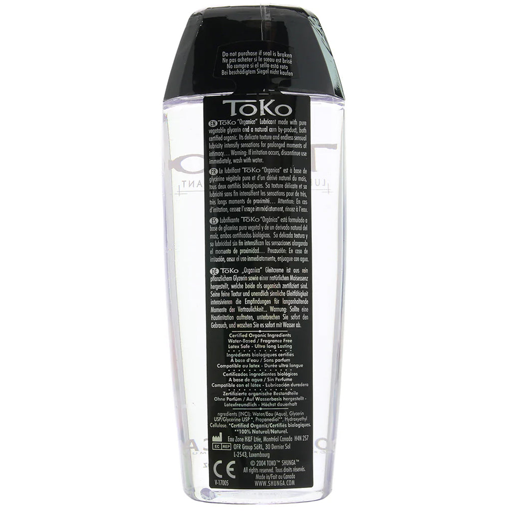 Toko Organica Lubricant 5.5oz/163ml Lubes and Lotions > Water Based Sex Lubes - Tophatter Daily Deals