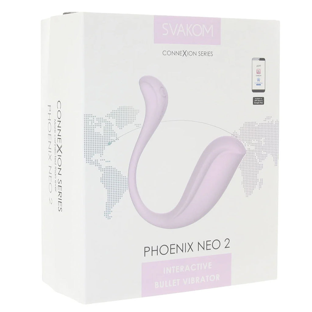 Phoenix Neo 2 App Controlled Vibe in Pastel Lilac Vibrators > G-Spot Vibrators - Tophatter Daily Deals