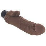 PowerCock 7 Inch Vibe with Clitoral Stimulator in Brown Vibrators > Realistic Vibrator Dildos - Tophatter Daily Deals