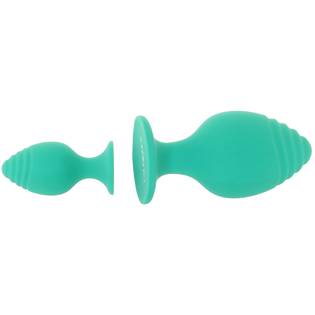 Cheeky Green Textured Butt Plug Set Anal Sex Toys > Butt Plugs - Tophatter Daily Deals