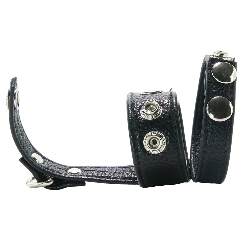 Blue Line Cock Ring with 1 Inch Ball Stretcher - Tophatter's Adult Sex Toys Online Bondage and Fetish > Cock and Ball Devices - Tophatter Daily Deals