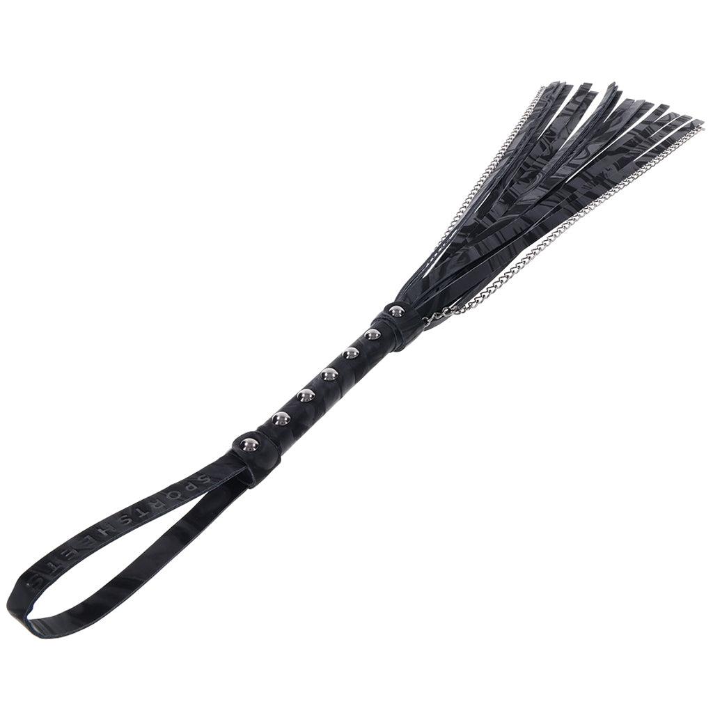 Velvet Noir Chain Flogger - Tophatter's Adult Sex Toys Online Bondage and Fetish > Whips and Crops - Tophatter Daily Deals