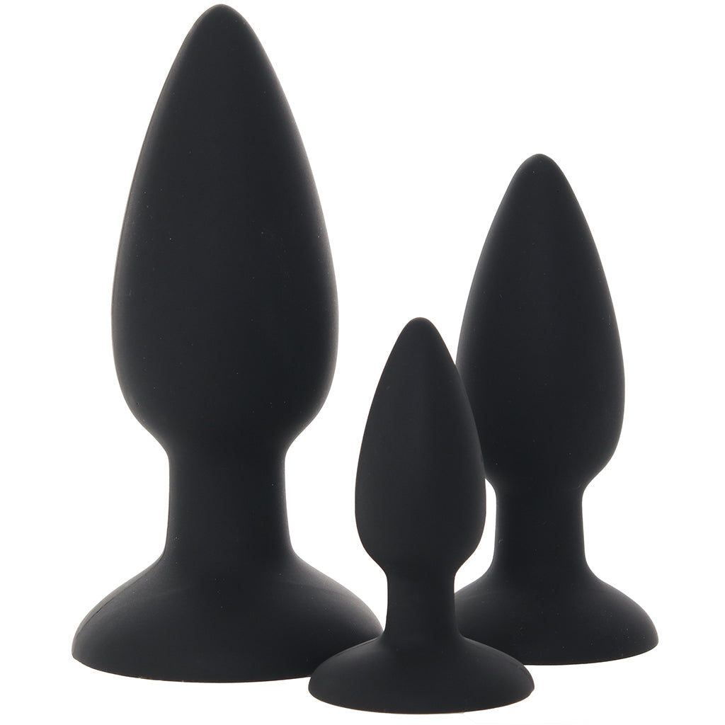 Renegade Triple Strike Silicone Butt Plug Kit Anal Sex Toys > Butt Plugs - Tophatter Daily Deals