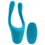 Tryst V2. Multi-Erogenous Silicone Vibe in Teal Vibrators > Clitoral Stimulators - Tophatter Daily Deals