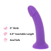PinkCherry Premium 8 Inch Purple Silicone Dildo Dildo Sex Toys > G-Spot Dildos - Tophatter Daily Deals