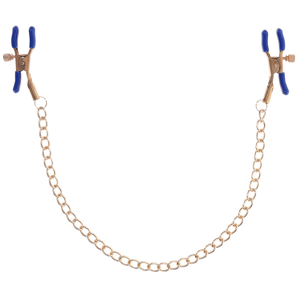Sex & Mischief Cougar Chained Nipple Clamps Bondage and Fetish > Nipple Stimulators & Clamps - Tophatter Daily Deals