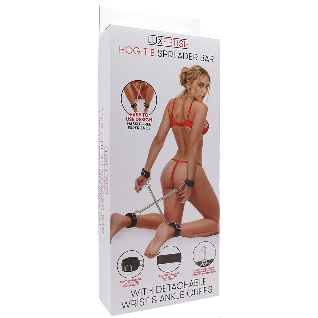 Lux Fetish Hog-Tie Spreader Bar Bondage and Fetish > Restraints - Tophatter Daily Deals