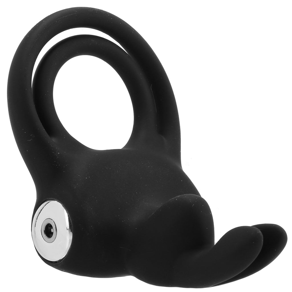 Happy Rabbit Vibrating Cock Ring in Black Cock Rings - Tophatter Daily Deals