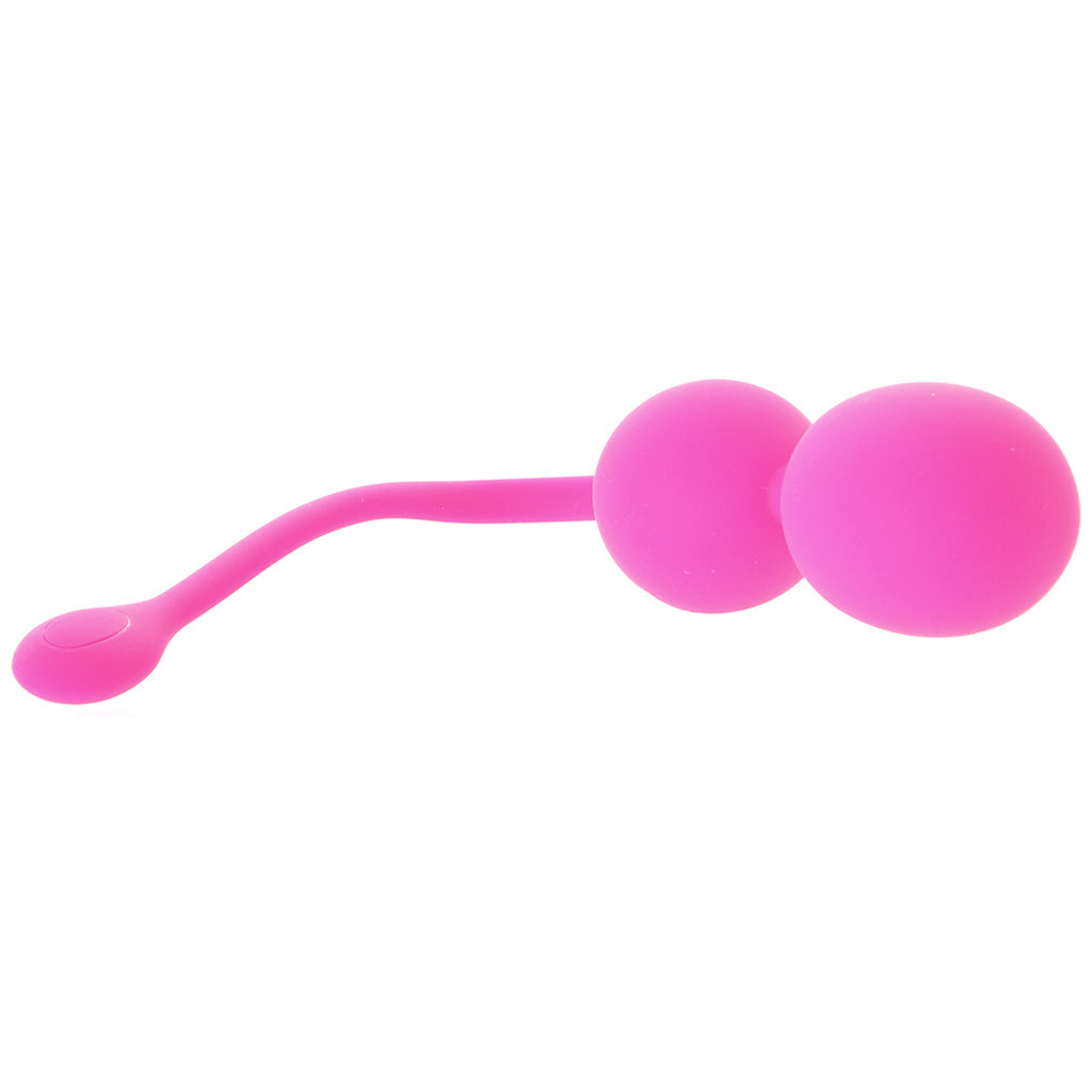 Dual Rechargeable Silicone Kegel Balls in Pink Kegel, Ben Wa and Pelvic Health Tools - Tophatter Daily Deals