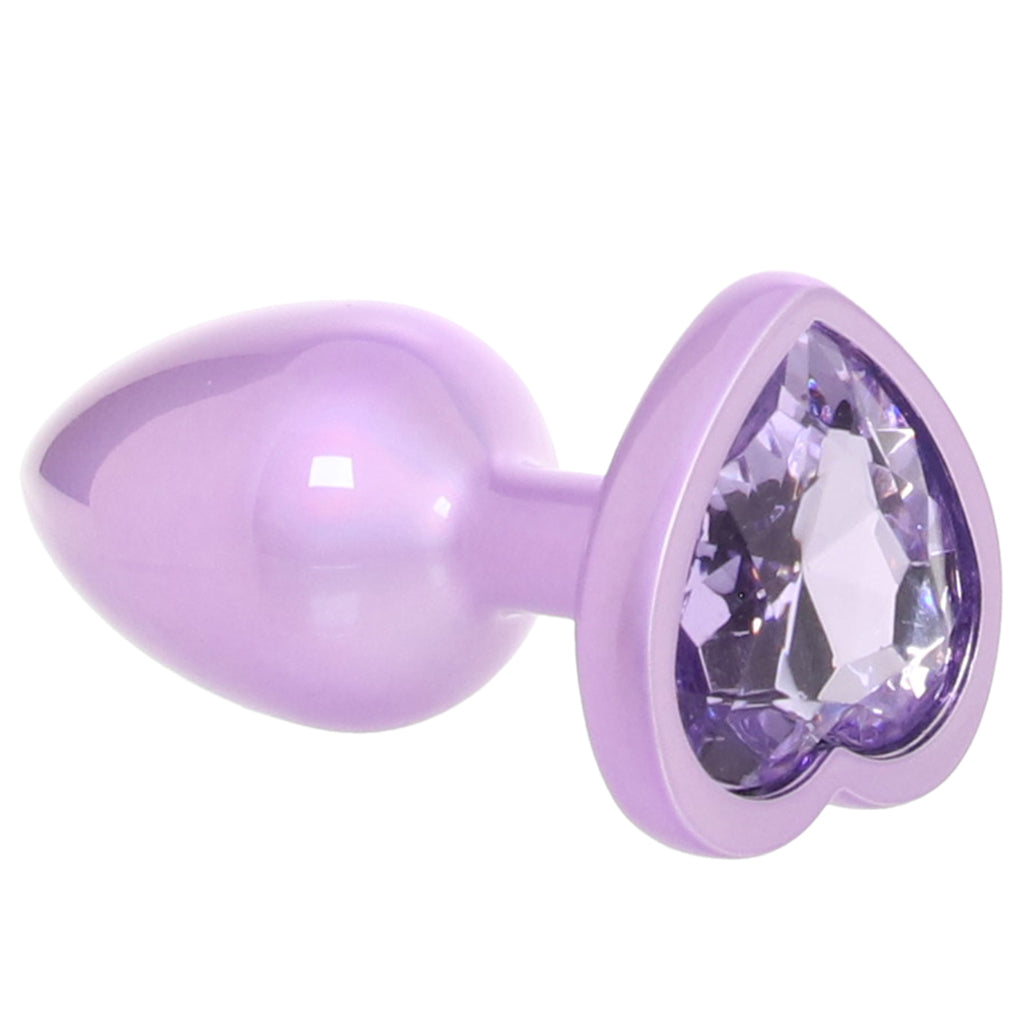 Jewel Amethyst Heart Plug in Small - Tophatter's Adult Sex Toys Online Anal Sex Toys > Butt Plugs - Tophatter Daily Deals