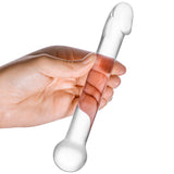 gläs 7 Inch Realistic Head Glass Dildo Dildo Sex Toys > Pyrex Glass Dildos - Tophatter Daily Deals