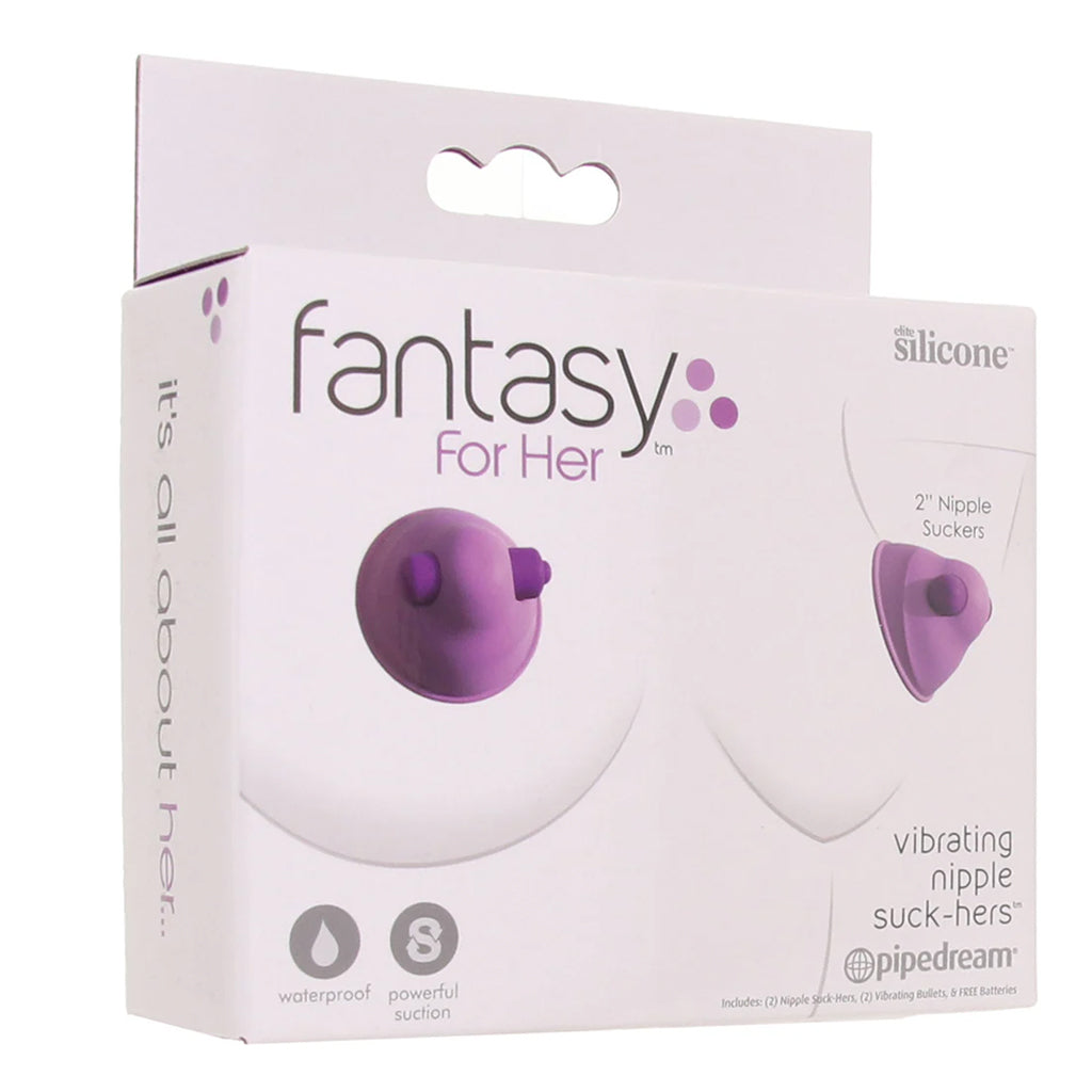 Fantasy For Her Vibrating Nipple Suck-Hers in Purple Bondage and Fetish > Nipple Stimulators & Clamps - Tophatter Daily Deals