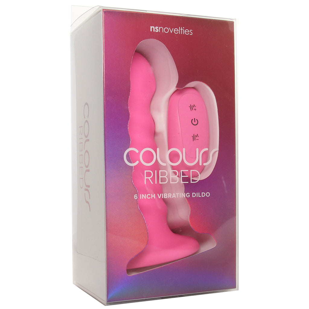 Colours 6 Inch Ribbed Remote Vibe in Pink Vibrators > G-Spot Vibrators - Tophatter Daily Deals