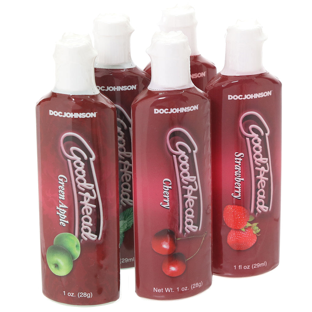 GoodHead One Shot 5 Pack 1oz/28g Lubes and Lotions > Flavored Sex Lubes - Tophatter Daily Deals