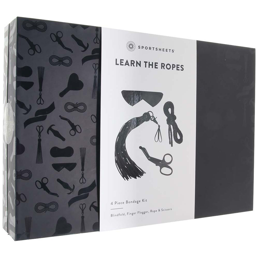 Learn The Ropes 4 Piece Bondage Kit Bondage and Fetish > Starter BDSM Kits - Tophatter Daily Deals