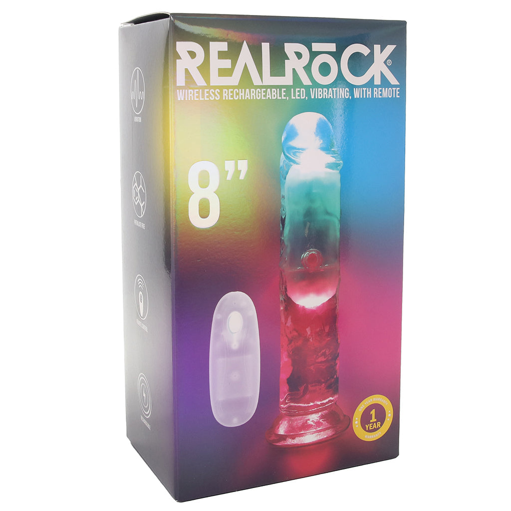 RealRock 8 Inch Light Up Vibrating Dildo Vibrators > Realistic Vibrator Dildos - Tophatter Daily Deals