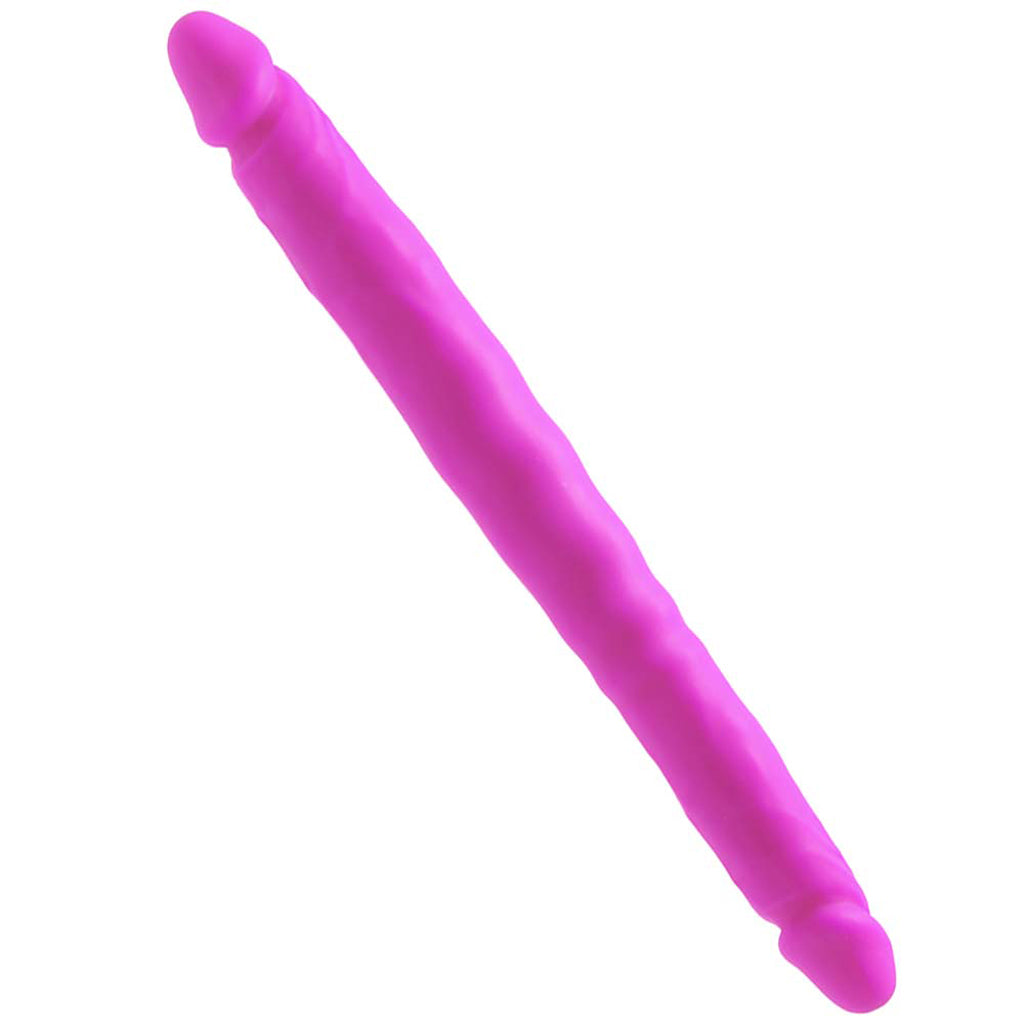 Colours Double Pleasure 12 Inch Dildo in Purple Dildo Sex Toys > Double Ended Dildos - Tophatter Daily Deals