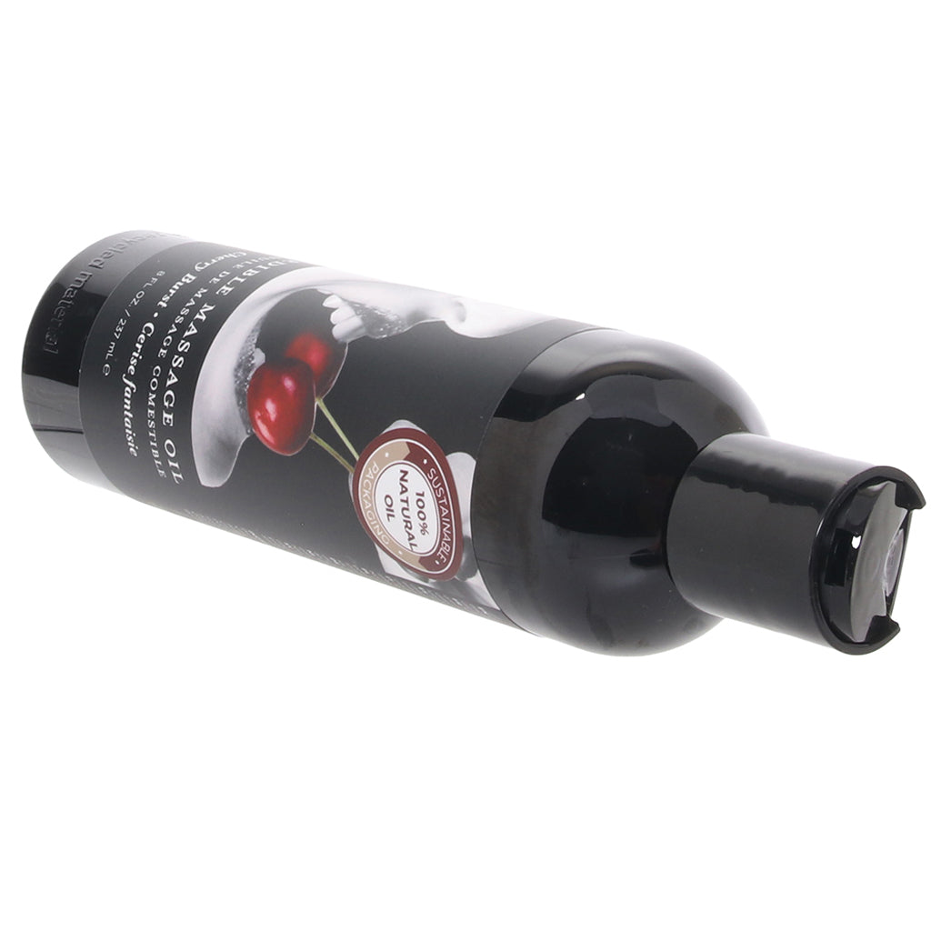 Edible Massage Oil 8oz/236ml in Cherry Sensual Love > Massage - Tophatter Daily Deals