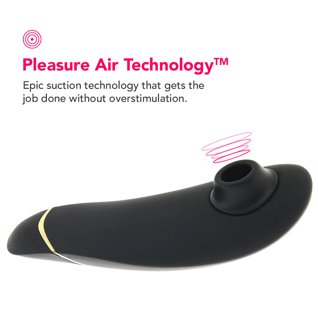 Womanizer Premium 2 Pleasure Air Stimulator in Black Vibrators > Clitoral Stimulators - Tophatter Daily Deals