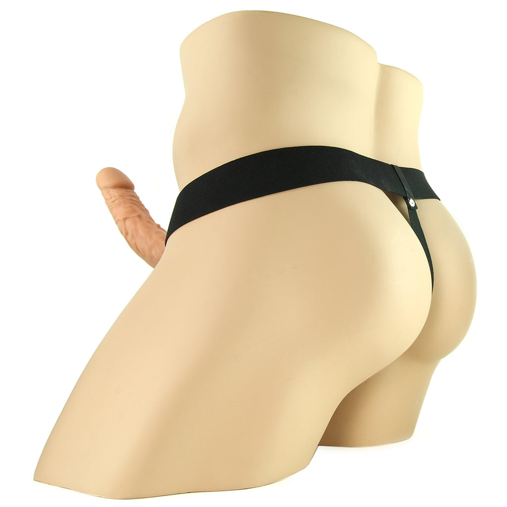 Fetish Fantasy 9 Inch Hollow Strap-On with Balls in Flesh Dildo Sex Toys > Strap-On and Harnesses - Tophatter Daily Deals