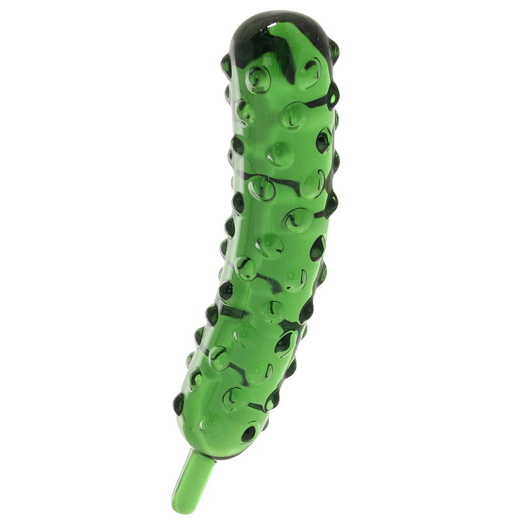 gläs Caressing Cucumber Glass Dildo Dildo Sex Toys > G-Spot Dildos - Tophatter Daily Deals