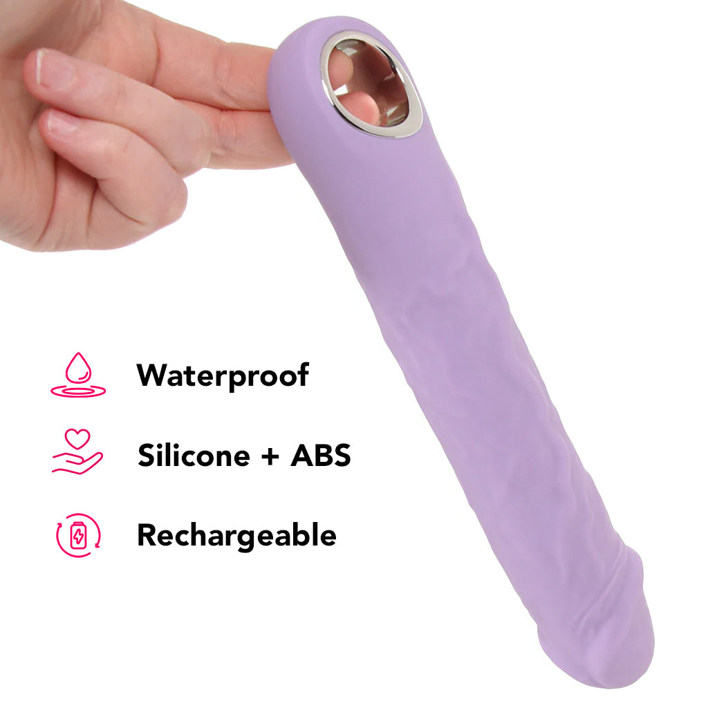 Large Purple Fantasy Vibe Vibrators > Realistic Vibrator Dildos - Tophatter Daily Deals