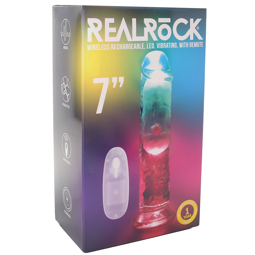 RealRock 7 Inch Light Up Vibrating Dildo Vibrators > Realistic Vibrator Dildos - Tophatter Daily Deals