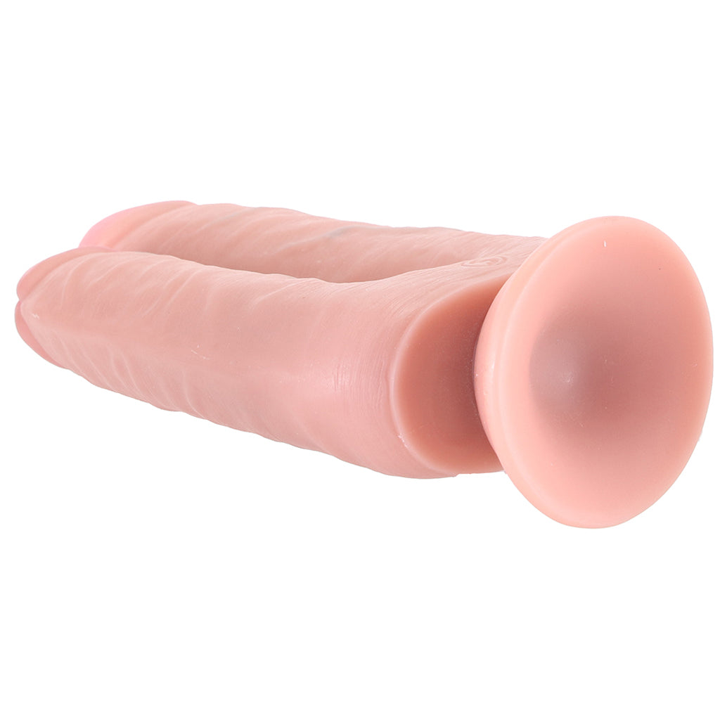 RealRock Double Trouble 7 and 8 Inch Double Dildo in Light Dildo Sex Toys > Double Ended Dildos - Tophatter Daily Deals