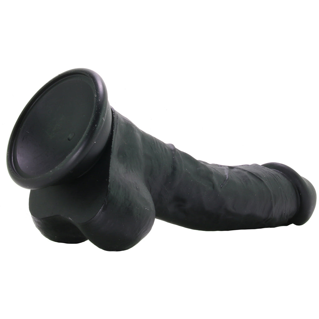 ColourSoft 8 Inch Silicone Dildo in Black - Tophatter's Adult Products Dildo Sex Toys > Realistic Dildos - Tophatter Daily Deals