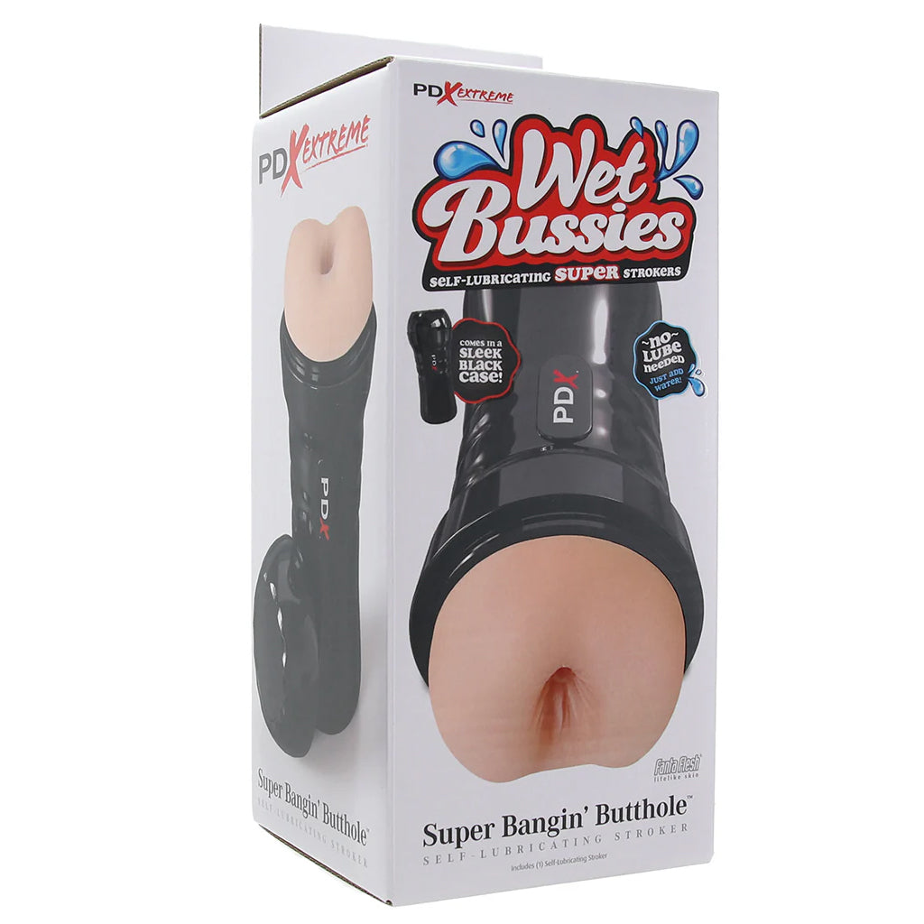 PDX Wet Bussies Super Bangin' Butthole Stroker in Light - Tophatter's Adult Sex Toys Online Male Masturbators > Realistic Butts - Tophatter Daily Deals