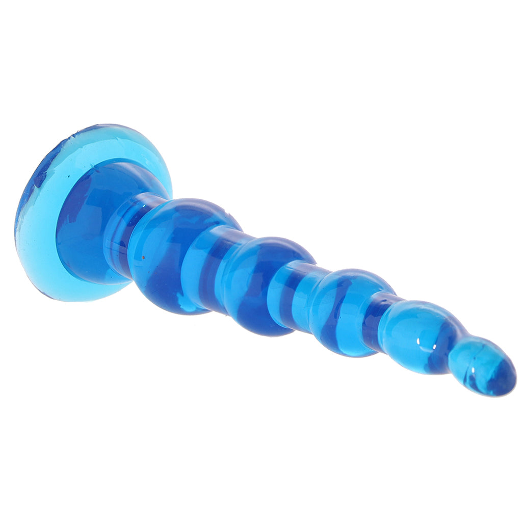 Blue Line 6.75 Inch Anal Beads With Suction Base - Tophatter's Adult Products Anal Sex Toys > Anal Beads - Tophatter Daily Deals
