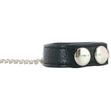Blue Line Snap Cock Ring with Leash Bondage and Fetish > Cock and Ball Devices - Tophatter Daily Deals
