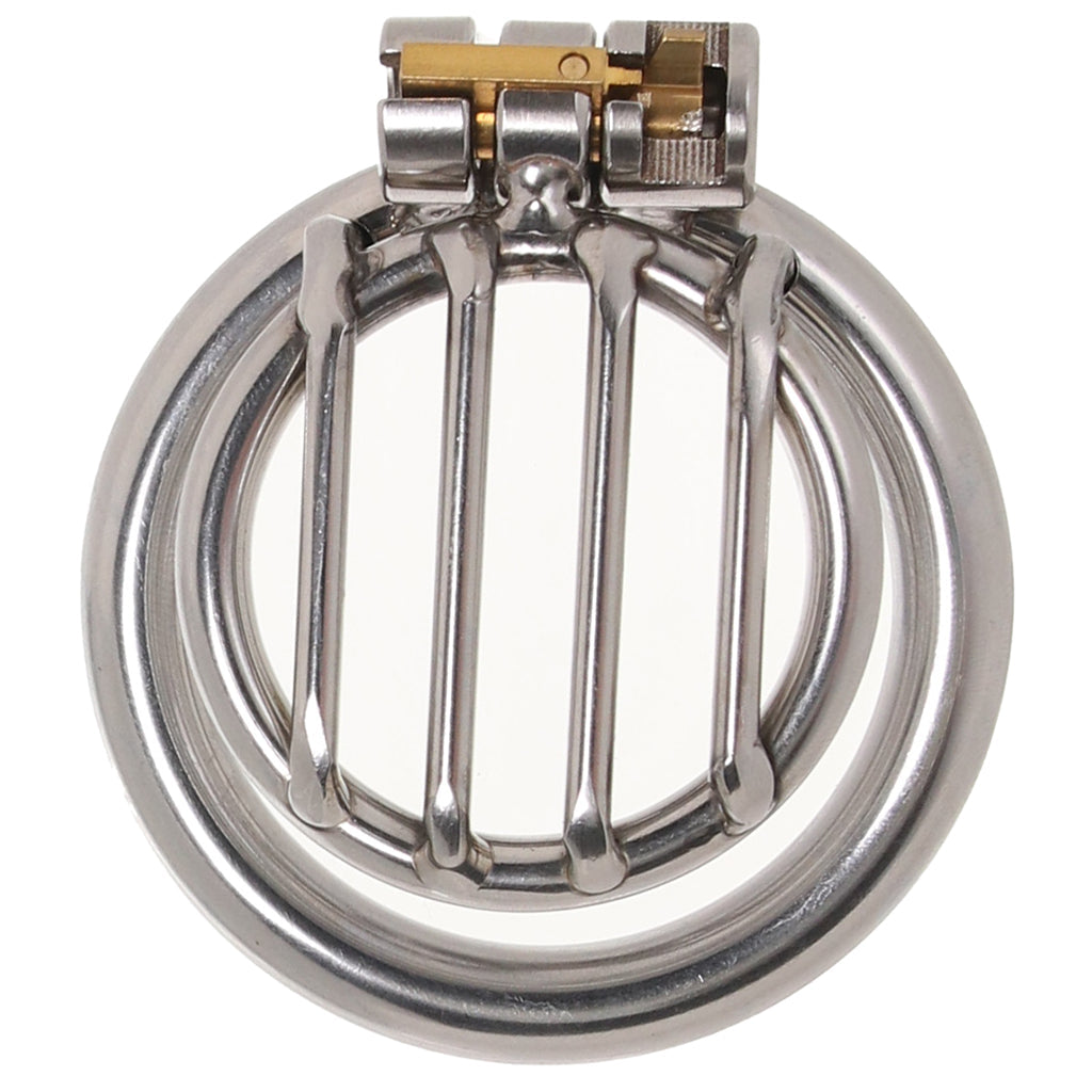 Blueline Stainless Steel Inverted Micro Jail Time Cock Cage Bondage and Fetish > Cock and Ball Devices - Tophatter Daily Deals