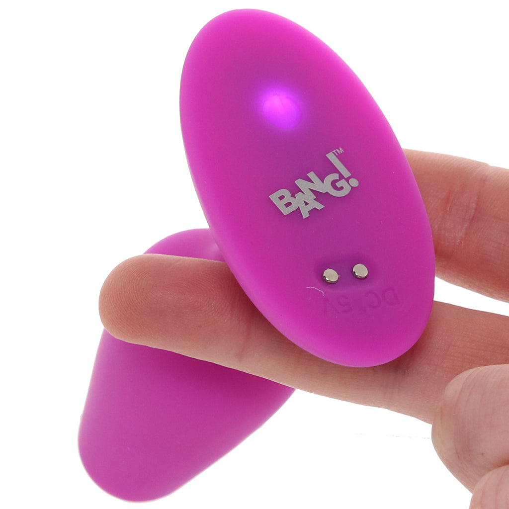 Bang! Vibrating Silicone Butt Plug in Purple - Tophatter's Adult Sex Toys Online Anal Sex Toys > Butt Plugs - Tophatter Daily Deals