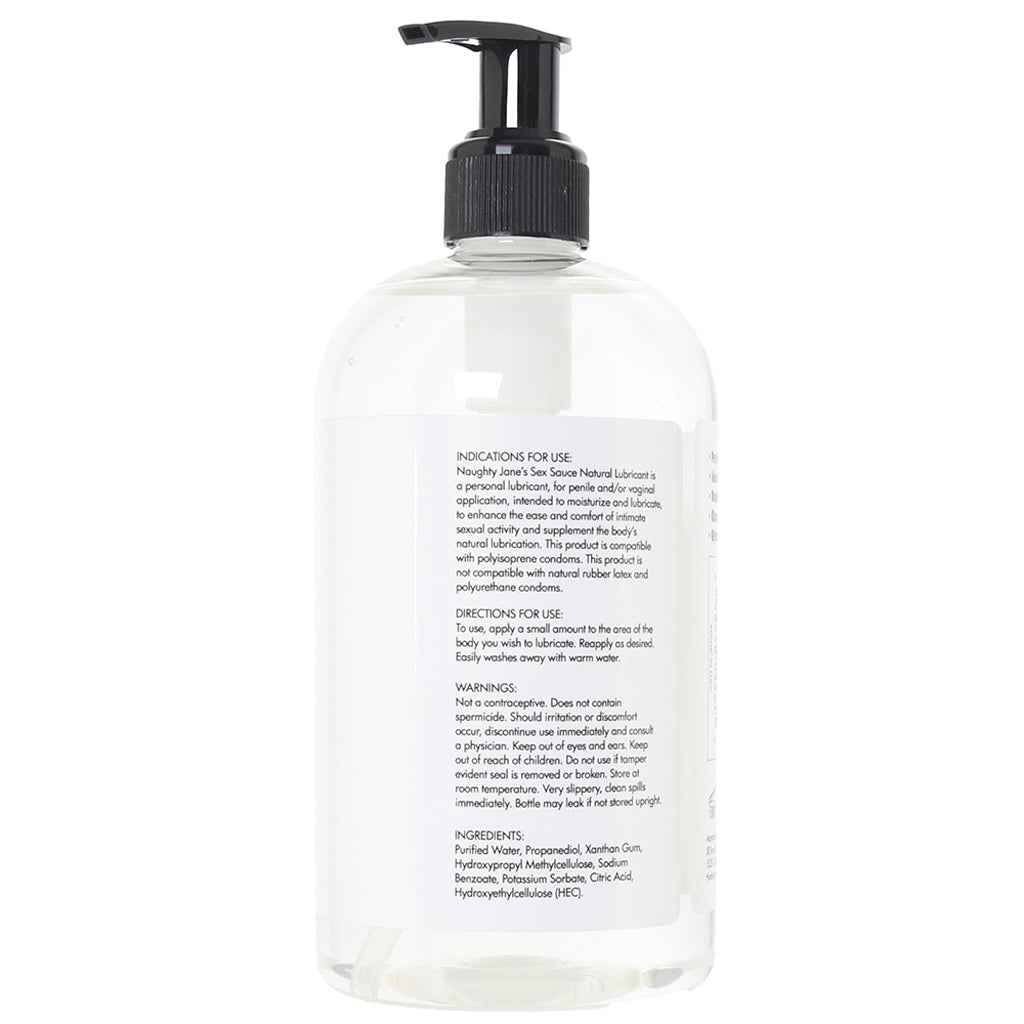 Naughty Jane's Sex Sauce Natural Lubricant in 16oz/488ml Lubes and Lotions > Water Based Sex Lubes - Tophatter Daily Deals