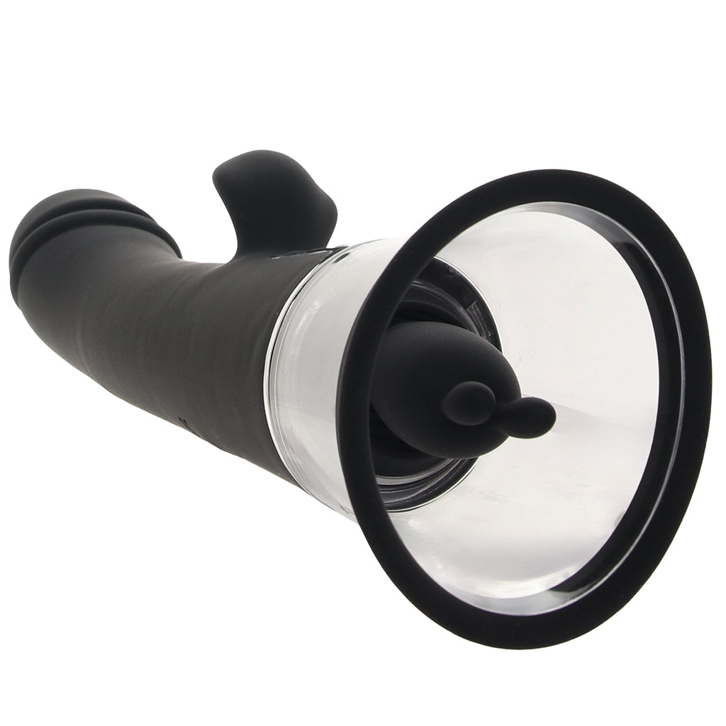 The 3 Way Rabbit Vibe and Pussy Pump - Tophatter's Adult Sex Toys Online Vibrators > Rabbit Vibrators - Tophatter Daily Deals