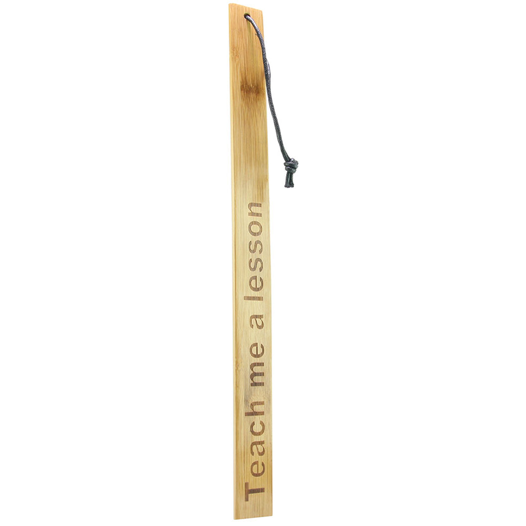 Teach Me a Lesson Bamboo Paddle - Tophatter's Adult Products Bondage and Fetish > Whips and Crops - Tophatter Daily Deals