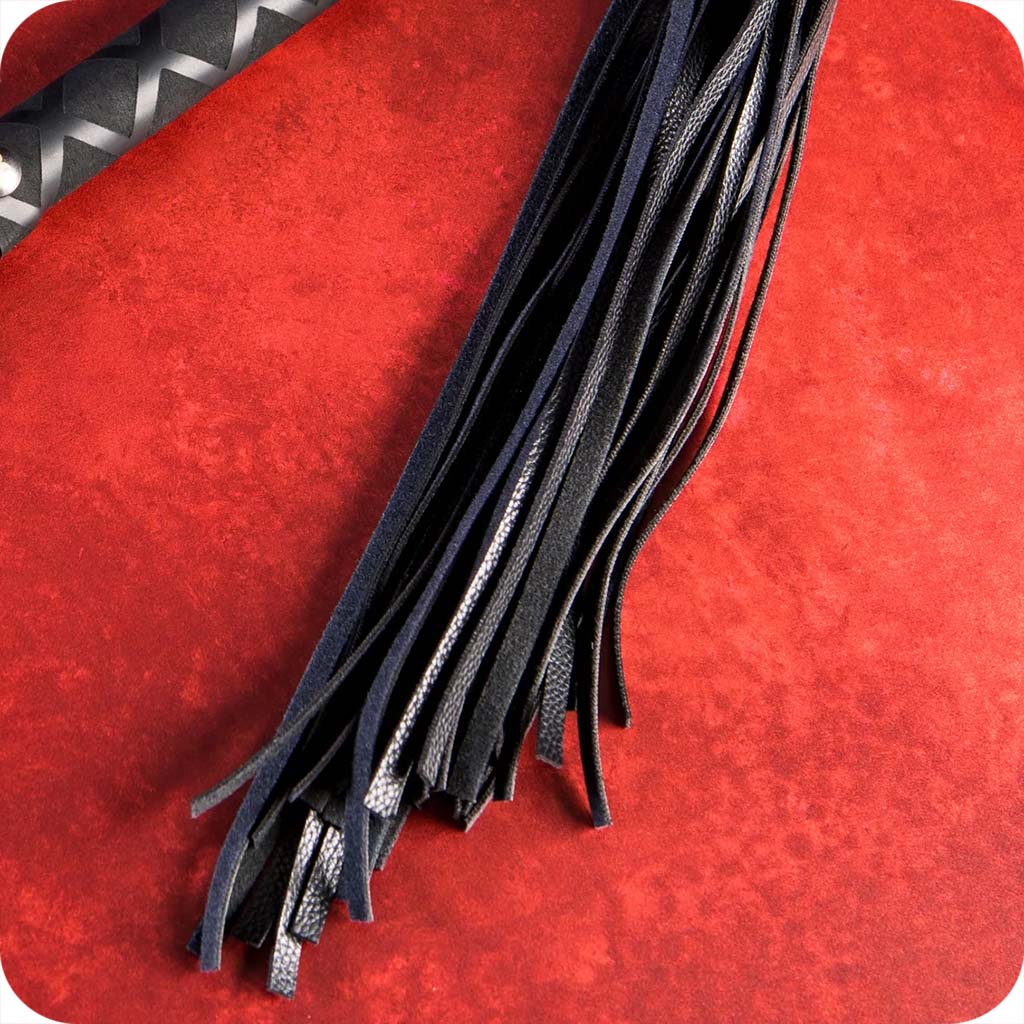 Sei Mio Primed for Punishment Faux Leather Flogger Bondage and Fetish > Whips and Crops - Tophatter Daily Deals