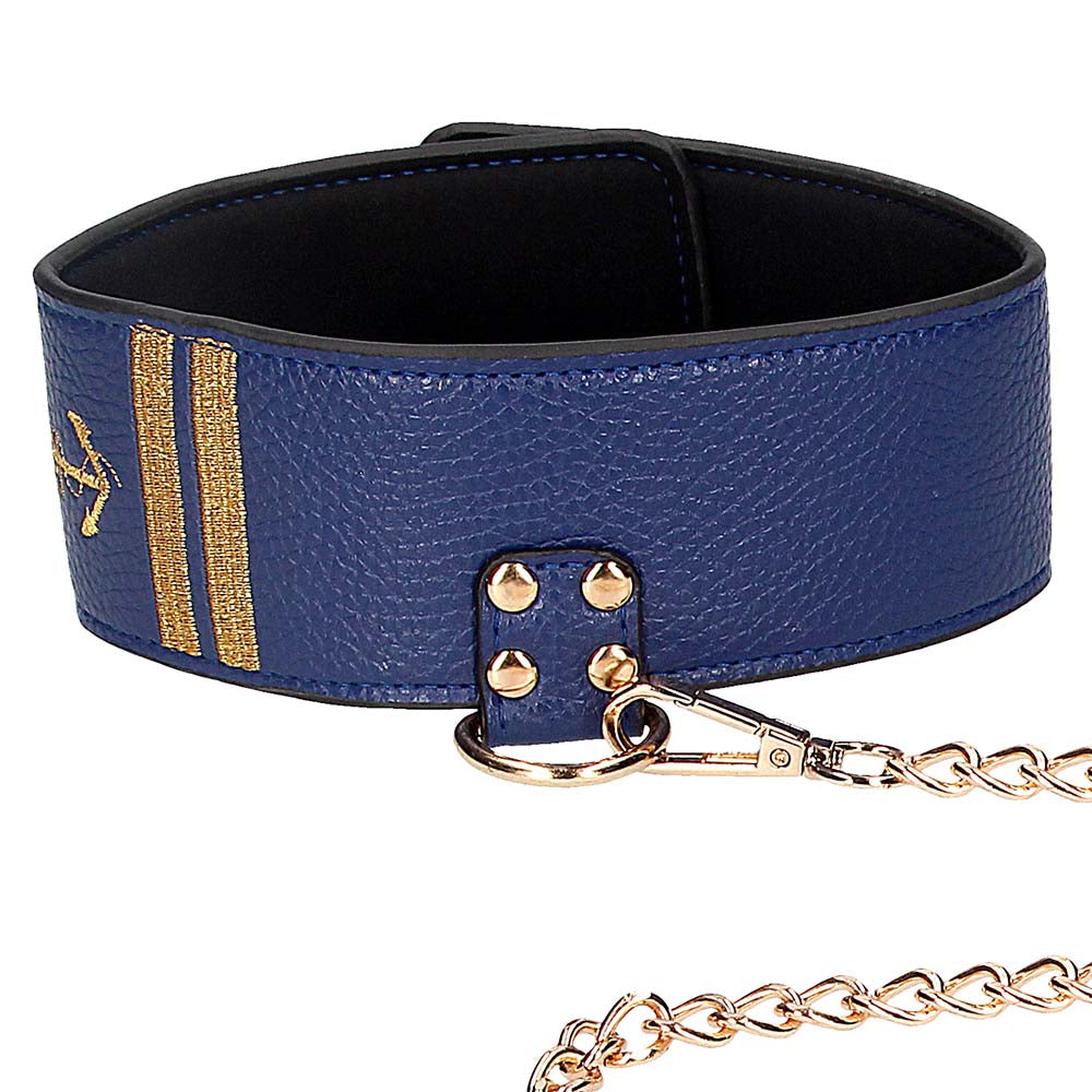 Ouch! Sailor Themed Collar with Leash Bondage and Fetish > Pleasure Masks and Dress Up Play - Tophatter Daily Deals