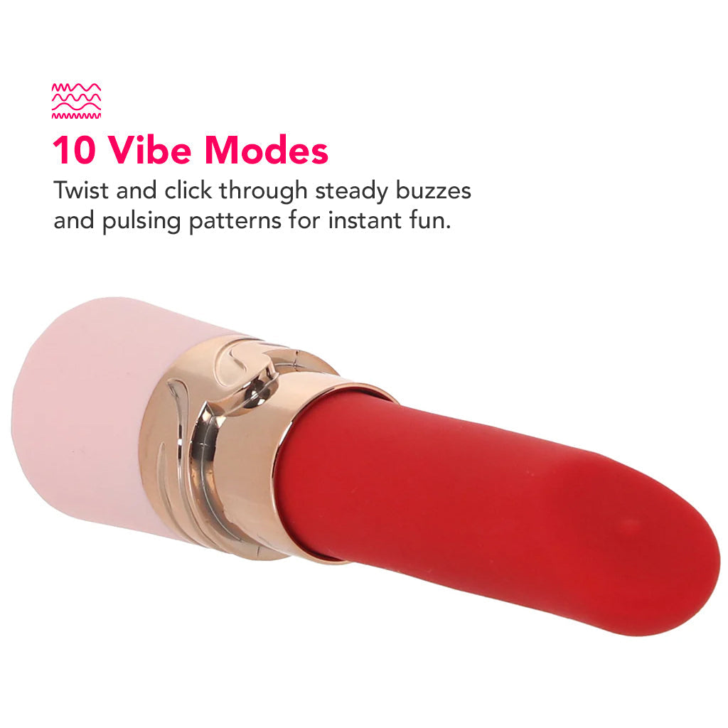 Loveline Dahlia Lipstick Vibe Vibrators > Clitoral Stimulators - Tophatter Daily Deals