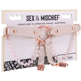 S&M Peaches 'n CreaMe Pearl Garters Bondage and Fetish > Tools & Accessories - Tophatter Daily Deals