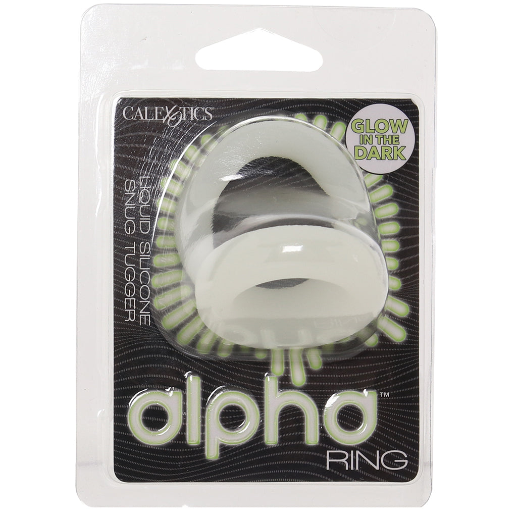 Alpha Ring Liquid Silicone Snug Tugger in Glow-in-the-Dark Cock Rings - Tophatter Daily Deals
