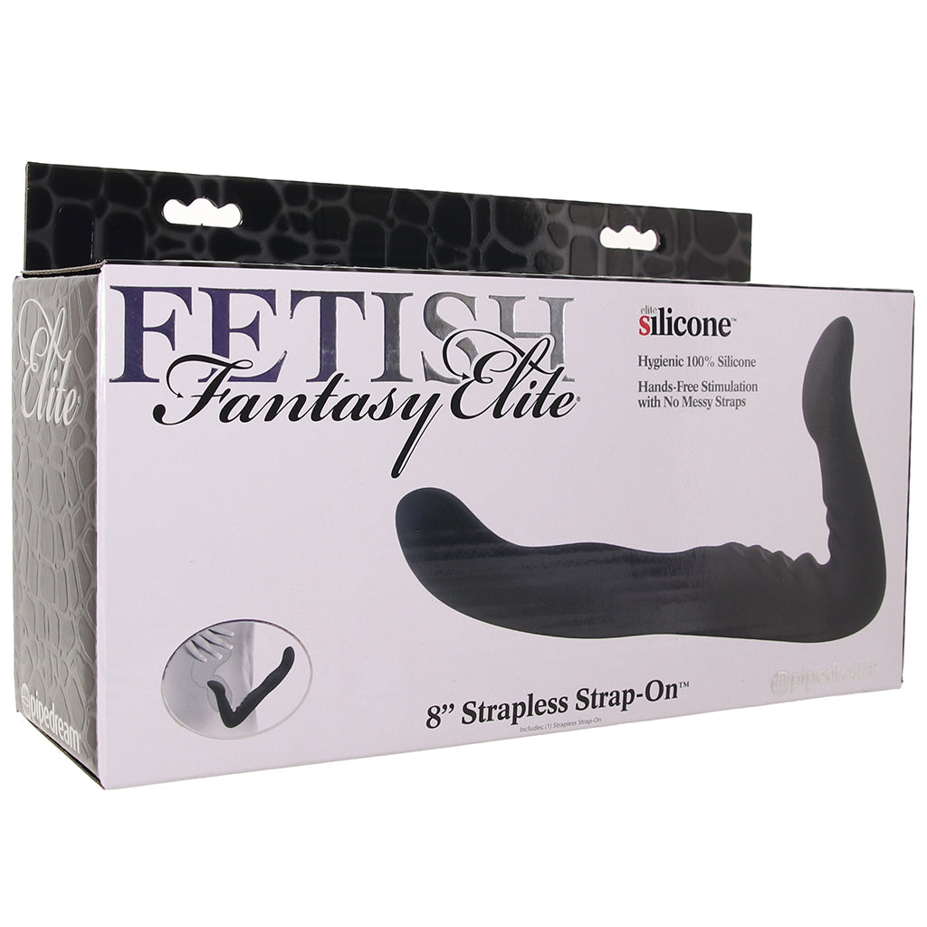 Fetish Fantasy Elite 8 Inch Strapless Strap-On in Black Dildo Sex Toys > Strap-On and Harnesses - Tophatter Daily Deals