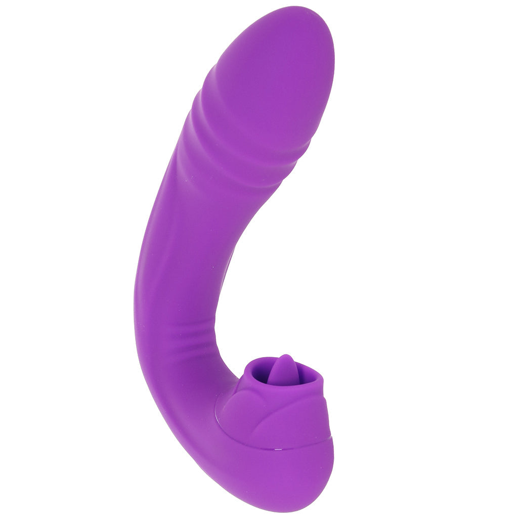 BodyWand G-Play Squirt Master Thrusting & Licking Vibe Vibrators > Rabbit Vibrators - Tophatter Daily Deals