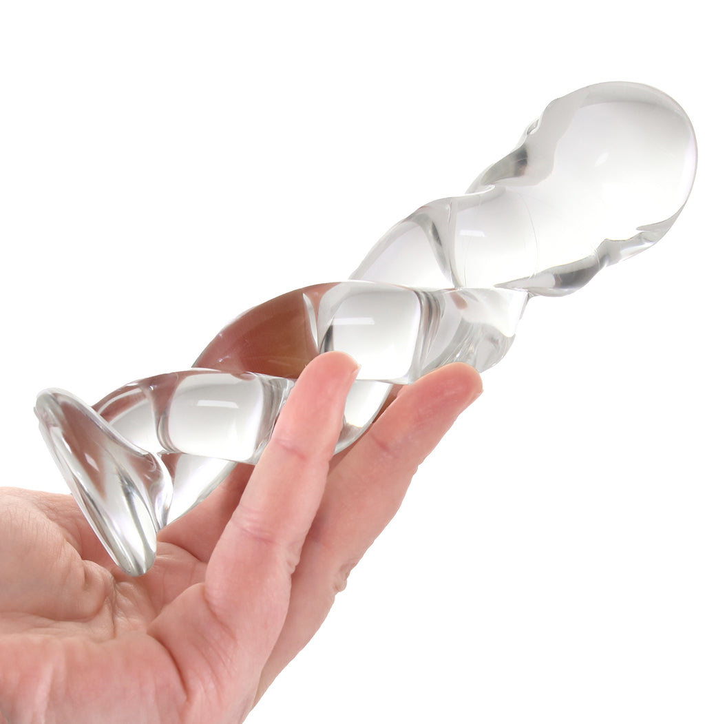 Clarity Seraphic Braid Glass Dildo Dildo Sex Toys > Pyrex Glass Dildos - Tophatter Daily Deals