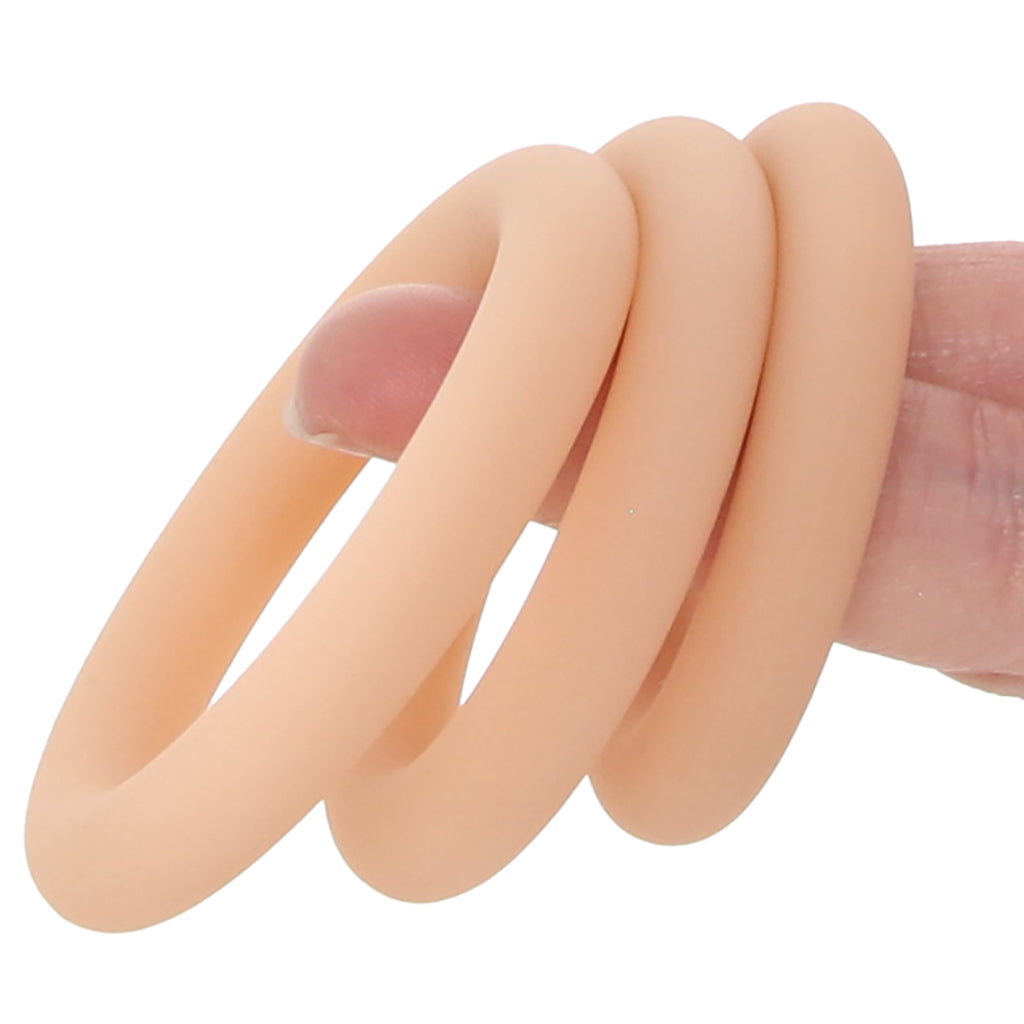 Jock Discreet Silicone Cock Ring Set in Light Cock Rings - Tophatter Daily Deals