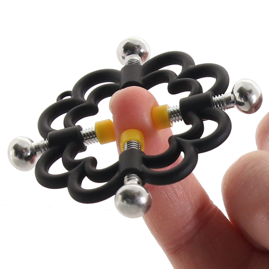 Boundless 4-Point Press Nipple Grips Bondage and Fetish > Nipple Stimulators & Clamps - Tophatter Daily Deals