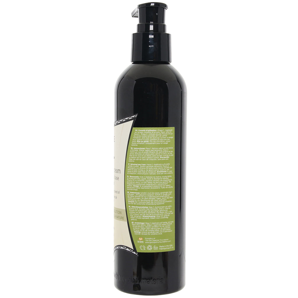 Miracle Oil Tea Tree Shave Cream in 8oz/237ml - Tophatter's Adult Sex Toys Online Lubes and Lotions > Bath - Tophatter Daily Deals