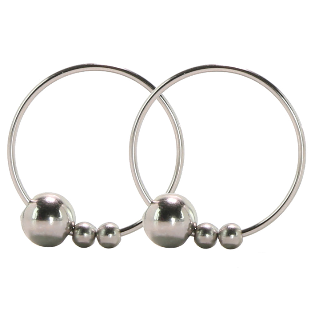 nipple play Non-Piercing Nipple Rings in Silver Bondage and Fetish > Nipple Stimulators & Clamps - Tophatter Daily Deals