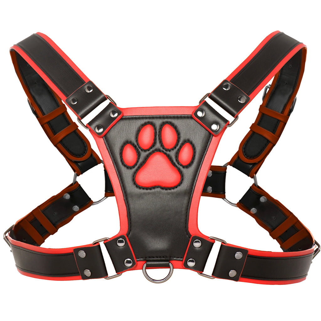 Master Series Alpha Pup Bulldog Harness in Red - Tophatter's Adult Sex Toys Online Bondage and Fetish > Men's Bondage Wear - Tophatter Daily Deals
